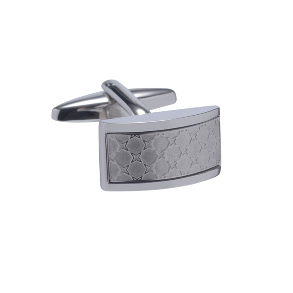 The Silver Art Deco Rectangle Cufflinks