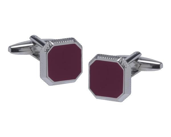 The Octave Burgundy Cufflinks