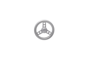 Steering Wheel Silver Lapel Pin