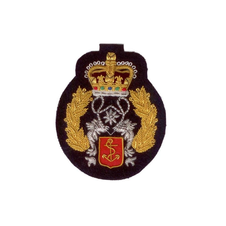 Hand Embroidered Heraldic Blazer Badge Crest With Gold & Silver Bullion Wire - BB021 (YY)