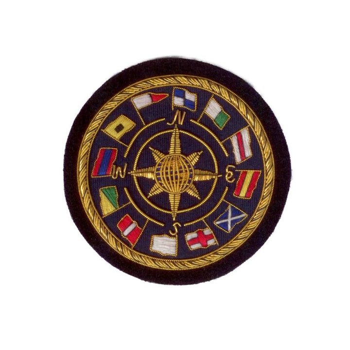 Hand Embroidered World Flag Blazer Badge Crest