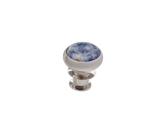Signature Collection No6 Blue Aventurine & Silver Lapel Pin