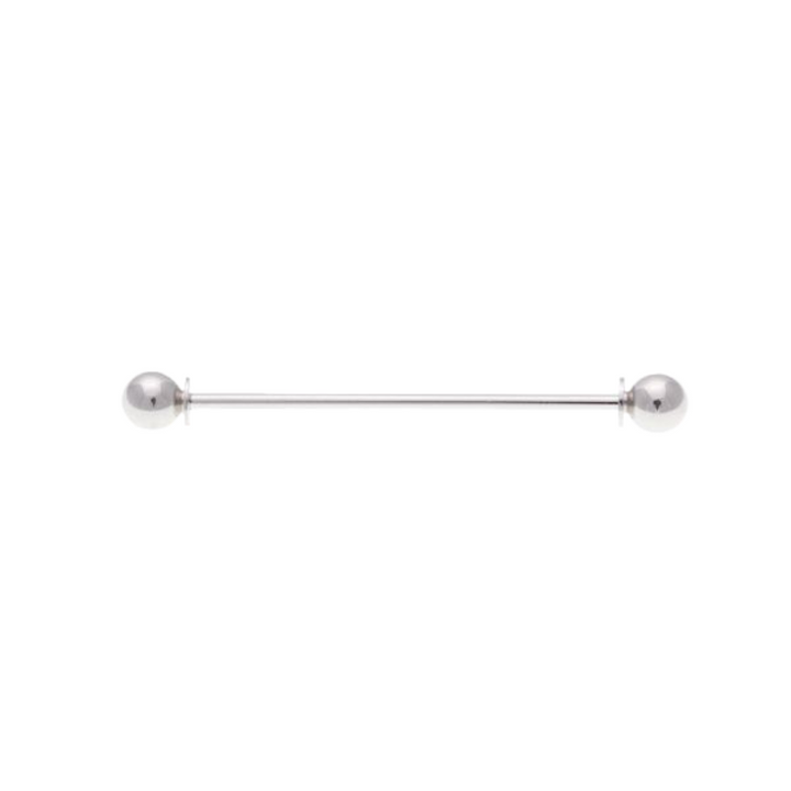 Two Round Balls Collar Tie Bar