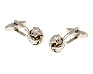 Intricate Woven Knot Cufflinks