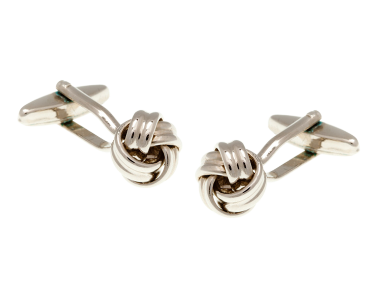 Intricate Woven Knot Cufflinks