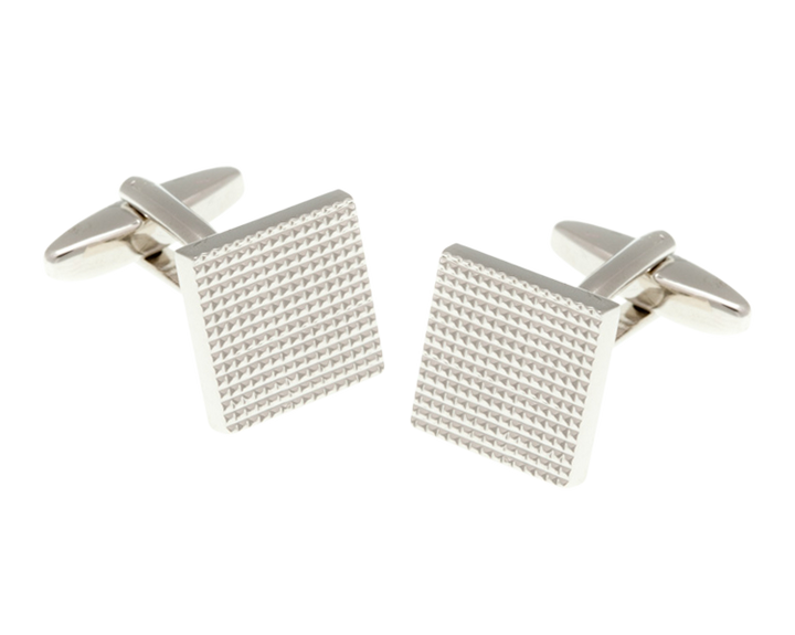 Textured Grid Design Cufflinks