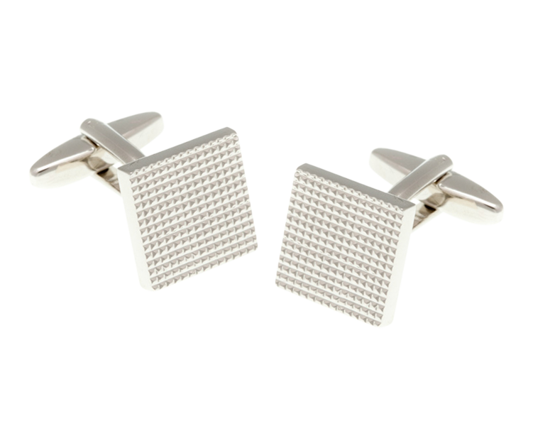 Textured Grid Design Cufflinks