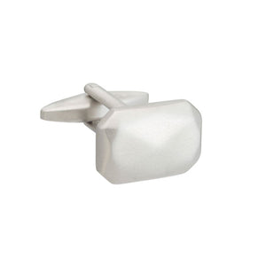Elizabeth Parker Simply Metal Faceted Rectangle Cufflinks
