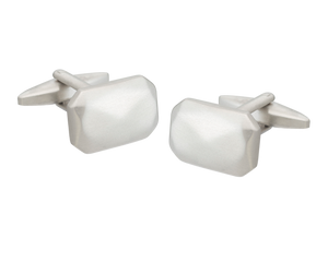 Faceted Rectangle Cufflinks