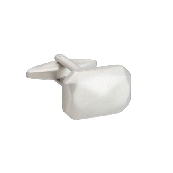 Elizabeth Parker Simply Metal Faceted Rectangle Cufflinks