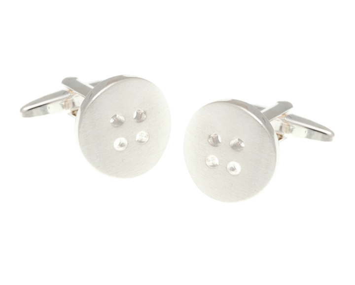 Simply Metal Button Cufflinks