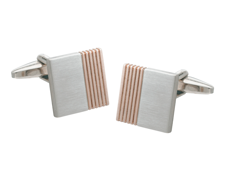 Rose Gold Inside Track Cufflinks