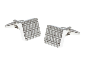 Square Textured Face Cufflinks