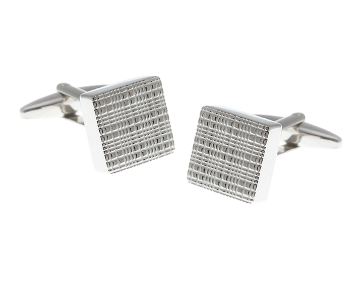 Square Textured Face Cufflinks