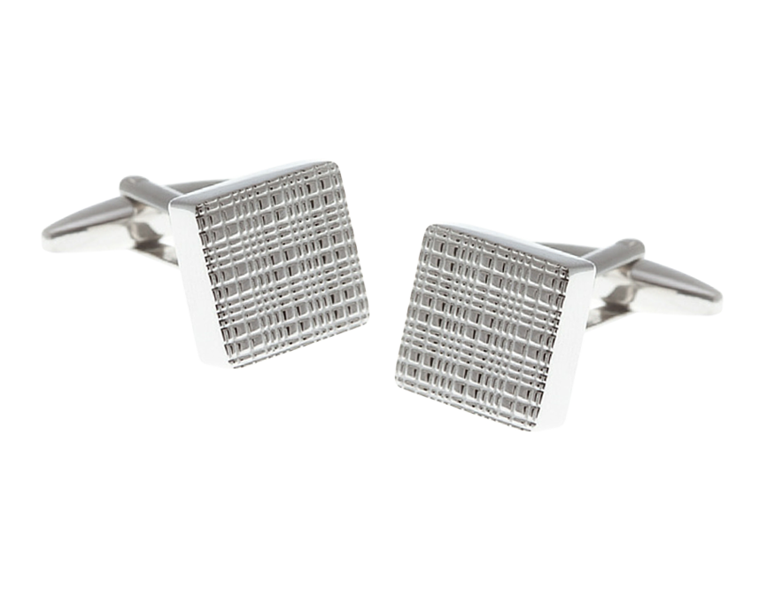 Square Textured Face Cufflinks