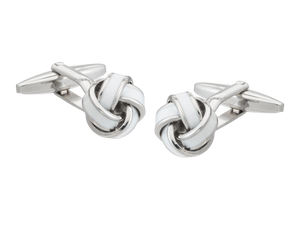 White Knot Cufflinks