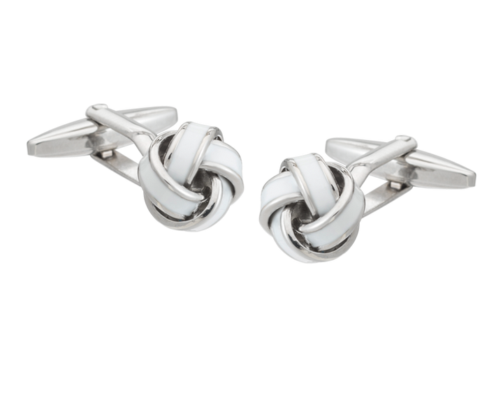 White Knot Cufflinks