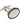 Patterned Oval With Black Rim Plain Metal Enamel Cufflinks - by Elizabeth Parker England