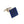 Classic Striped Blue and Sky Blue Square Enamel Cufflinks by Elizabeth Parker England