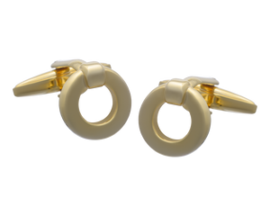 Gold Endless Ring Cufflinks