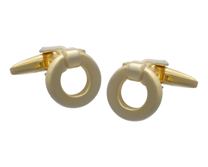 Gold Endless Ring Cufflinks