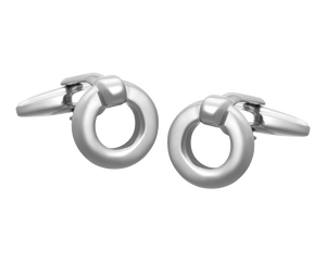 Silver Endless Ring Cufflinks