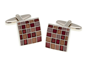 Blush Multi Square Cufflinks