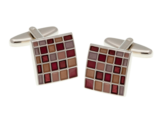 Blush Multi Square Cufflinks