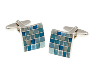 Blue Multi Square Cufflinks