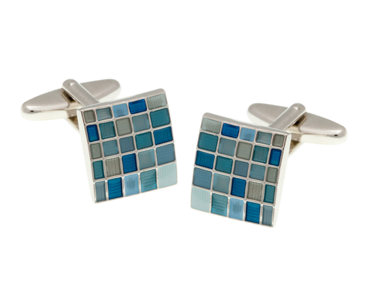 Blue Multi Square Cufflinks