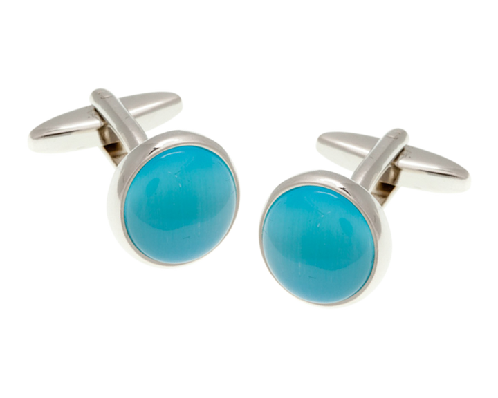 Cat's Eye Turquoise Cufflinks