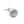 Cats Eye Multi-faceted Light Grey Cufflinks