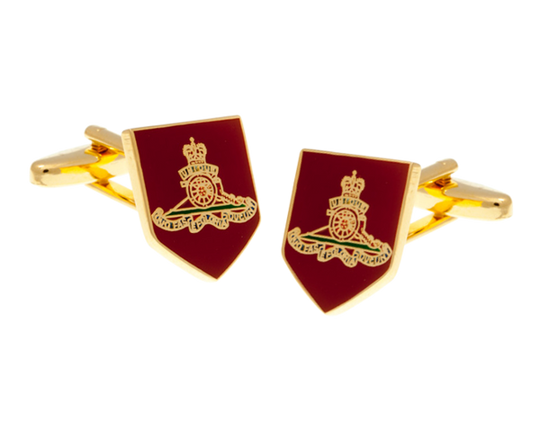 Artillery Style Shield Cufflinks