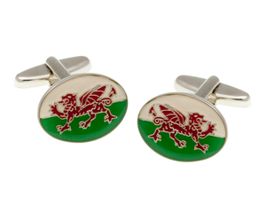 Welsh Red Dragon Flag Cufflinks