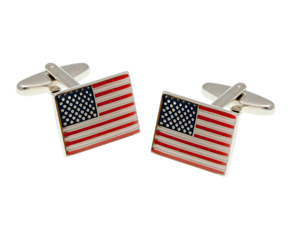 Stars and Stripes USA Flag Cufflinks
