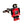 Enamel Red Robot Novelty Cufflinks - by Elizabeth Parker England