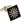 Starburst Black Plain Metal Enamel Cufflinks - by Elizabeth Parker England