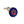 Signature Flower Blue & Red Plain Metal Enamel Cufflinks - by Elizabeth Parker England