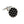 Black Enamel Trellis Patterned Round Cufflinks by Elizabeth Parker England