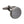 Smooth 'O' Shaped Brushed Gun Metal Cufflinks by Elizabeth Parker