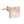 Rose Gold Textured Foursquare Cufflinks by Elizabeth Parker