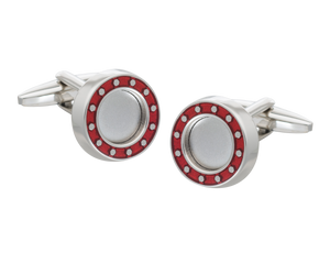 'Industrial Core' Red Cufflinks