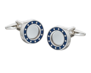 Industrial Core' Blue Cufflinks
