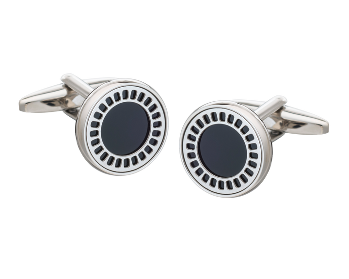 Onyx Film Reel Cufflinks