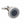 Round Black Onyx Film Reel Cufflinks by Elizabeth Parker