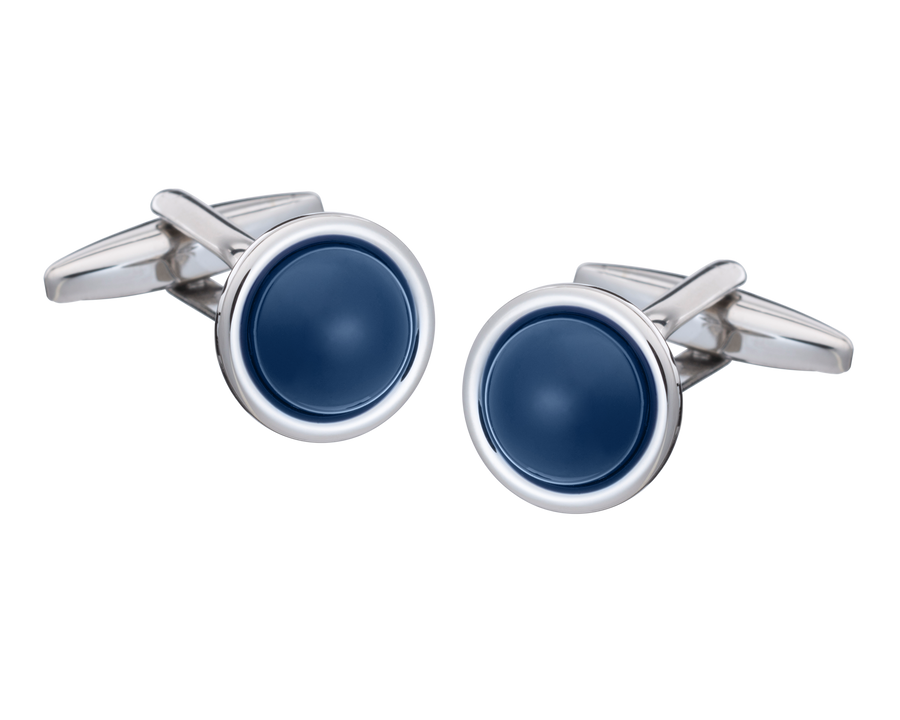 Spot It Navy Blue Cufflinks