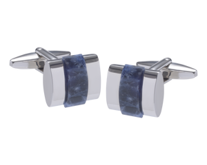 Band of Stone Sodalite Cufflinks