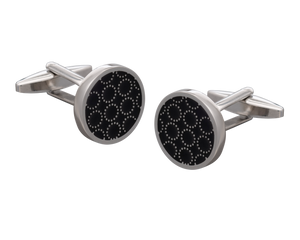 Circle O' Metal Black Cufflinks