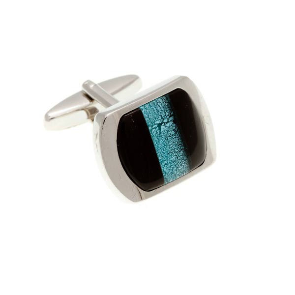 Turquoise Lizard Eye Cufflinks by Elizabeth Parker England