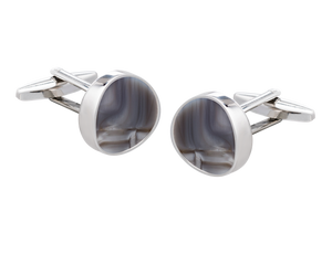 Solar Textures Grey Cufflinks